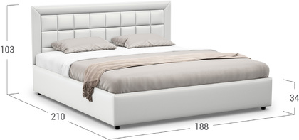 Кровать двуспальная Noemi New 180х200 Модель 1222